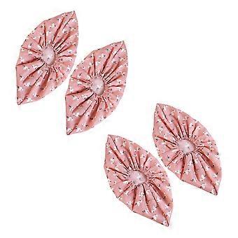 Anti-Slip Foot Cover for Protection 2Pairs Washable Cotton Shoe Covers Pink