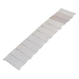 Silver Folding Stove Windscreen for Outdoor 2Pcs Portable Bbq Accessory