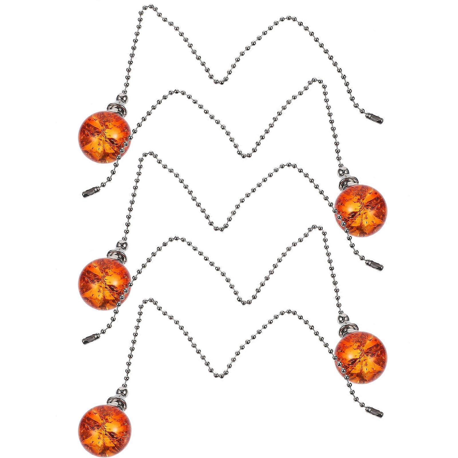 Orange Ceiling Fan Pull Chain Extension for Lamp Pulling 15Pcs Pack