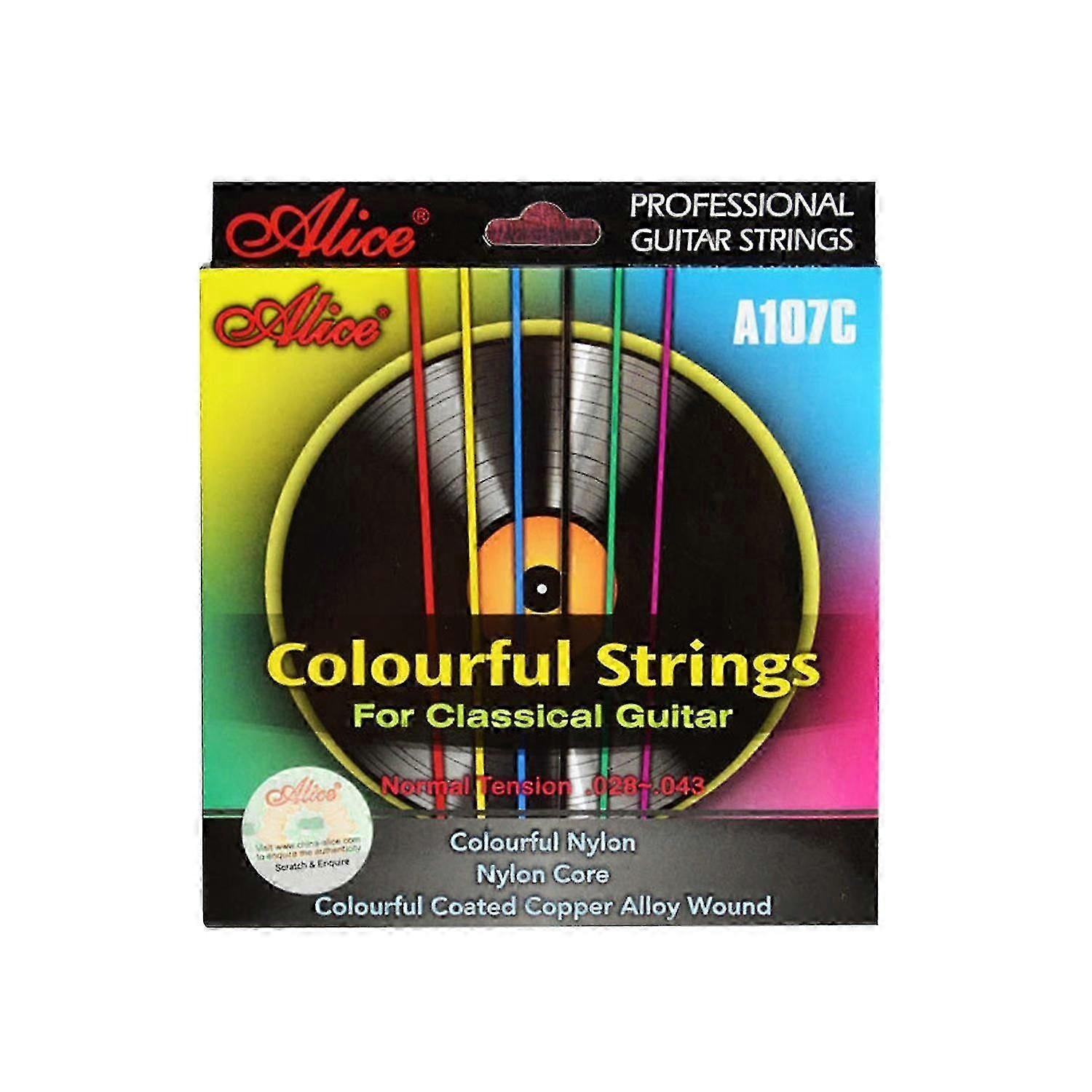 Durable Coloured Classical Guitar Strings