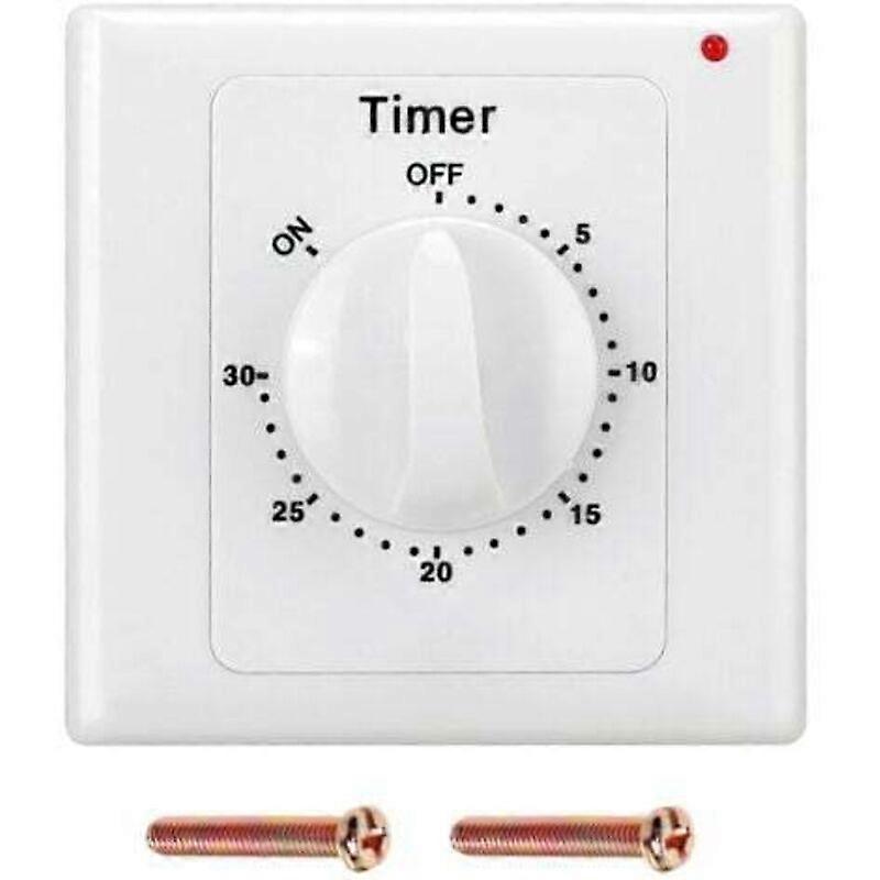 220V Timer, high-performance pump, electronic control, mechanical countdown socket, timer - 30 minutes, with light