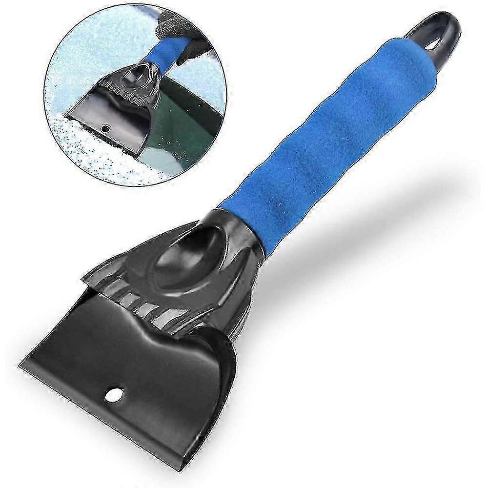 Waterproof Ice Scraper Glove compatible with Car Windscreen - Warm & Durable - Blue