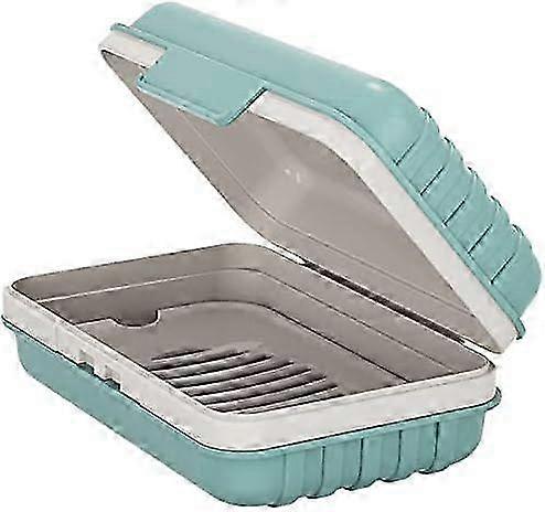 Leakproof Travel Soap Dish with Drain Tray
