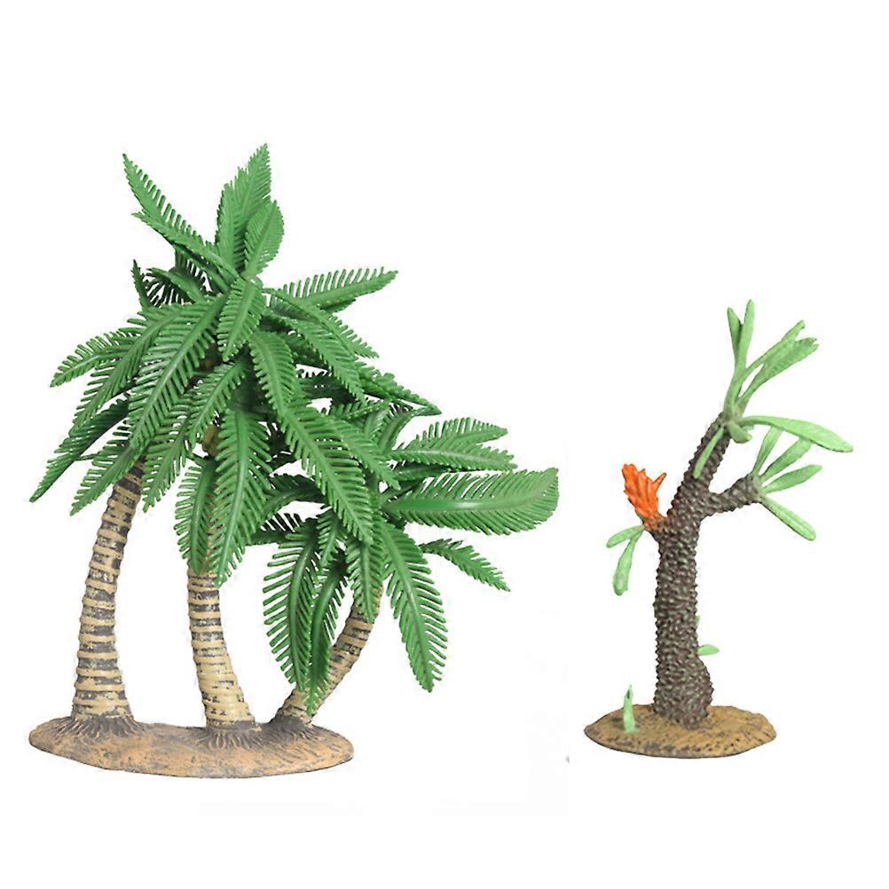Simulation Tree Big Pine Tree for Decoration 3Pcs Plastic Model Artificial Green