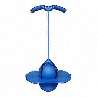 In de tuin en op de speelplaats: springbal met handvat voor het versterken van de romp en voor plezier.