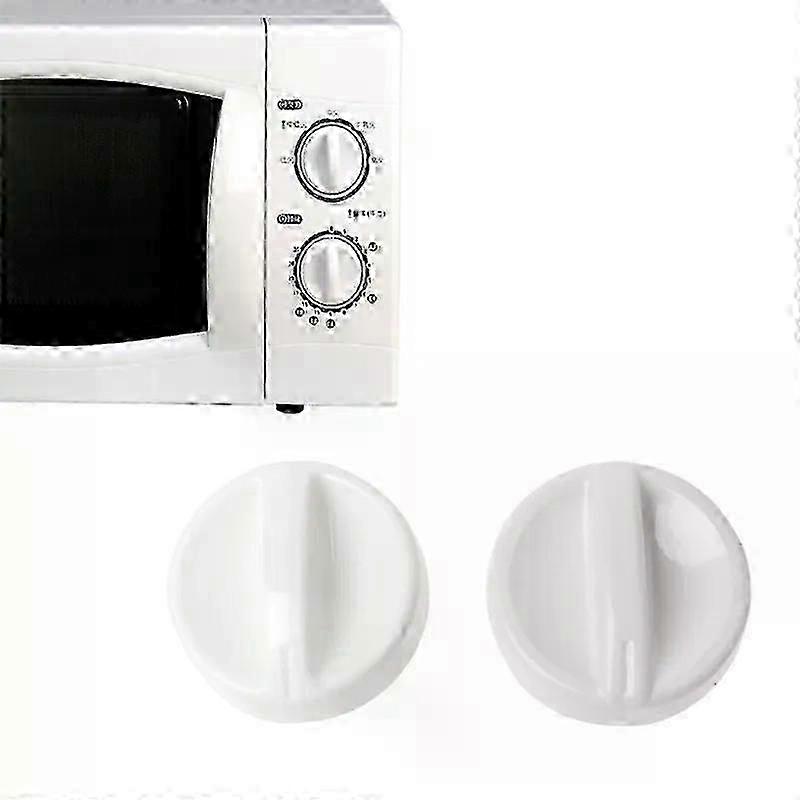 2Pcs Universal Microwave Oven Plastic Spool Rotary Knob Timer Control Switch New