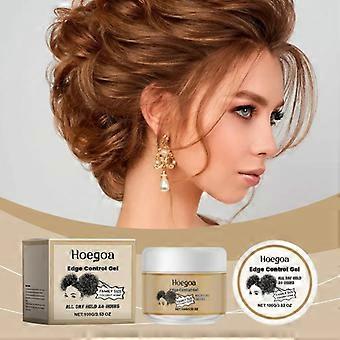 Hoegoa Hair Edge Styling Gel Coconut Flavor Frizz Baby Hair Edge Bangs Styling Long-Lasting Hold Edge Control Gel