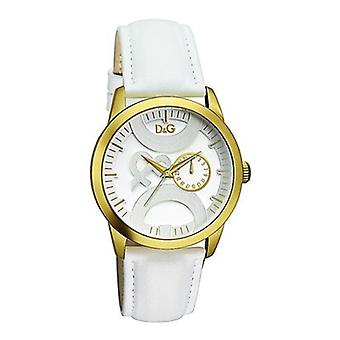 D&g Twin Tip Quartz Analog Women's Watch with Cowskin Bracelet DW0698
