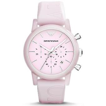Emporio armani classic lady watch for Women Analog Quartz with Silicone Bracelet AR1056