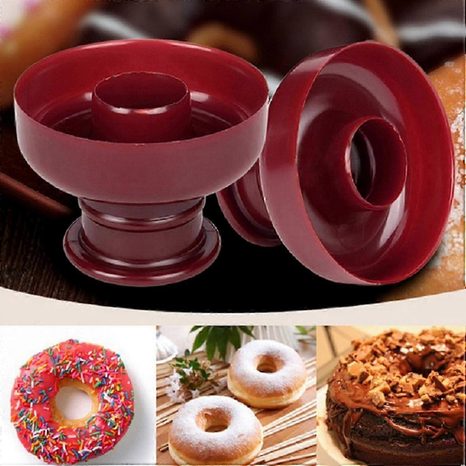 DIY Non-stick Donut Mold Plastic Premium Practical Baking Donut Maker Kitchen Tools