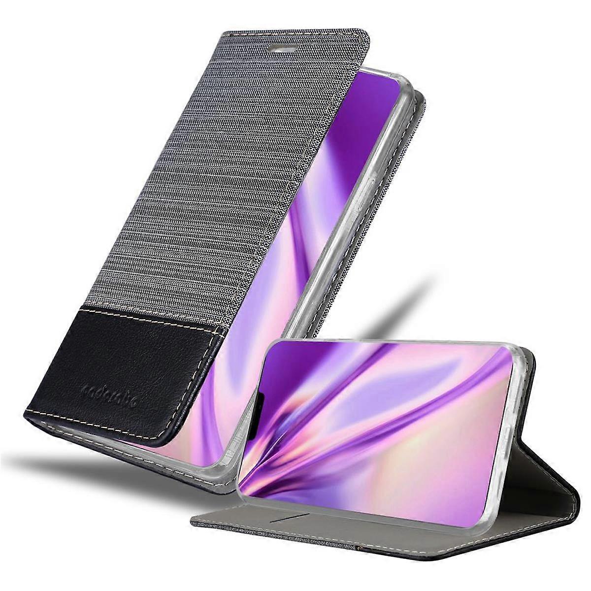 Case compatible with iPhone 12 Pro Max - protective case in jeans look and with stand function