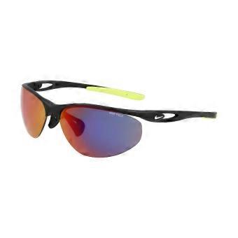 Nike AERIAL E DZ7353 011 Semi Rimless Black Unisex Wraparound Sunglasses UV3 Original
