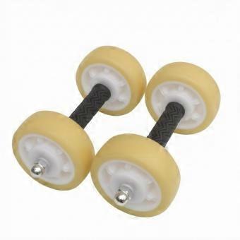 Four-Wheel Ab Roller Textured Handle 4-Wheel Ab Roller Rubber Wheels