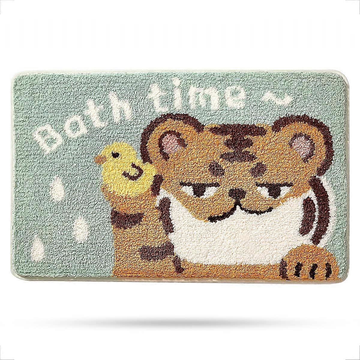 Bath Rug 16"x24", Non-Slip Soft Microfiber Bath Mat compatible with Bathroom