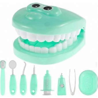 Early Learning Dentist Role Play for Kids, 9-Piece High Simulation Dentist Play Set & Pretend Toy