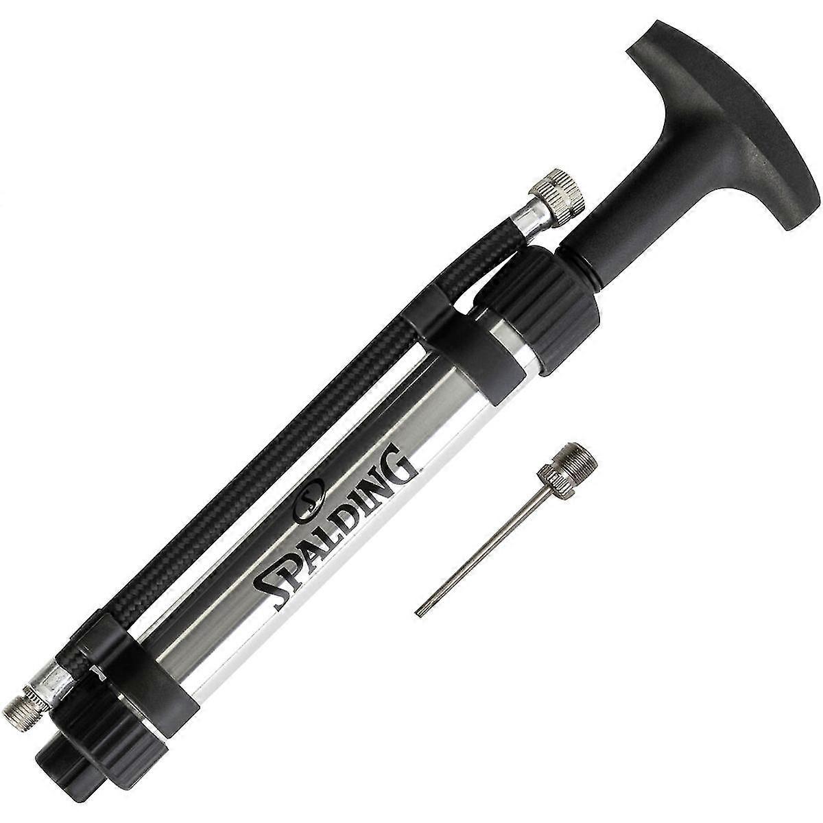 Spalding 6" Dual Action Ball Pump with Hose - Chrome