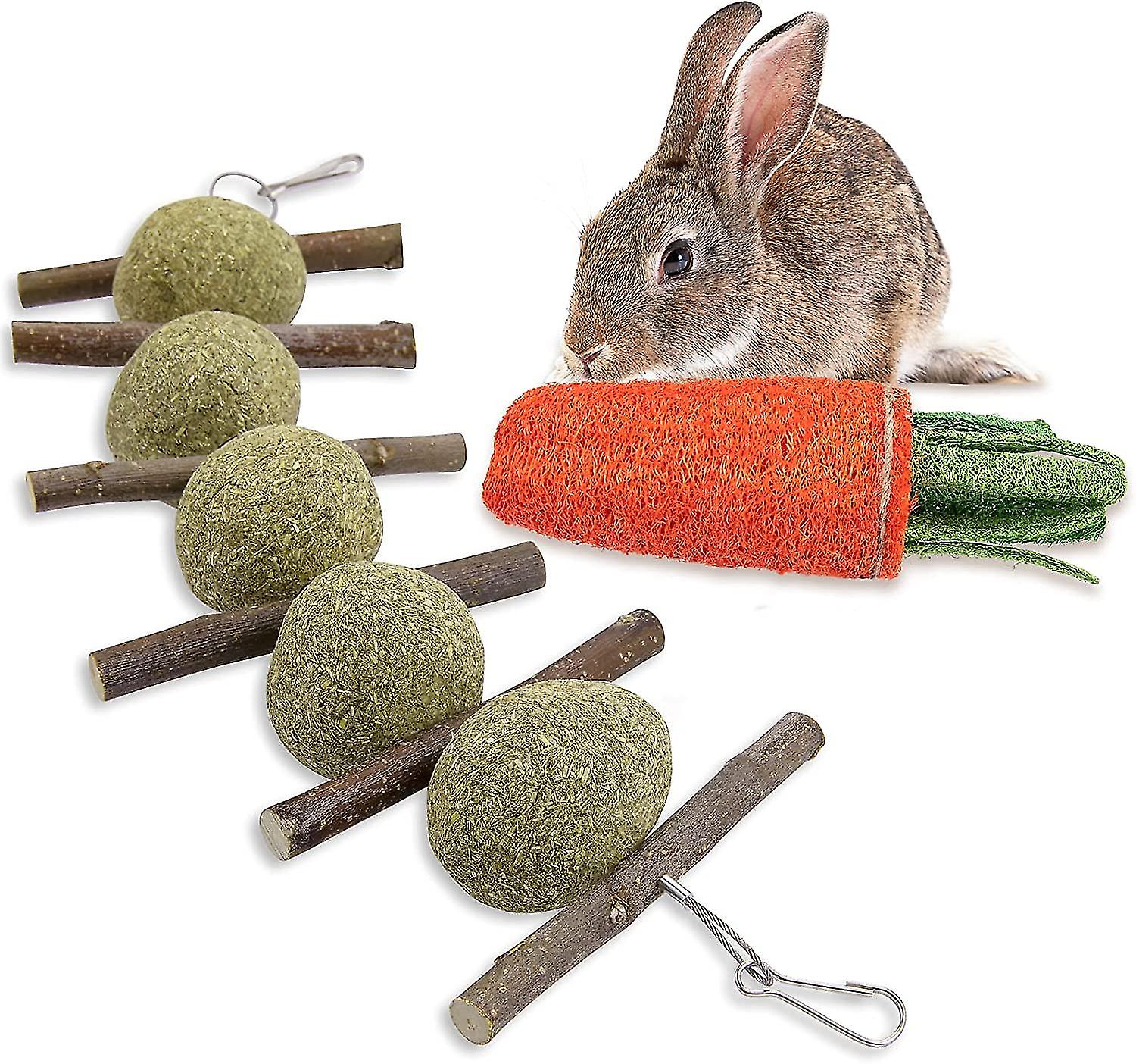 Rabbit Chew Toys, Improve Dental Health, No Glue, Handmade With 100% Natural Materials, Used For Rabbi
