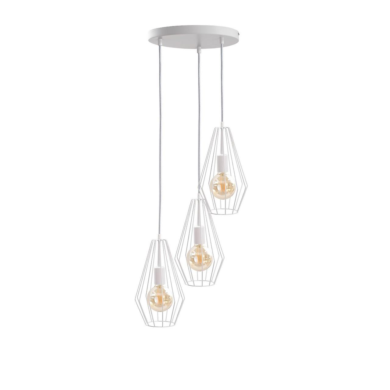 Keter Lex Cluster Pendant Ceiling Light White, 32cm, 3x E27
