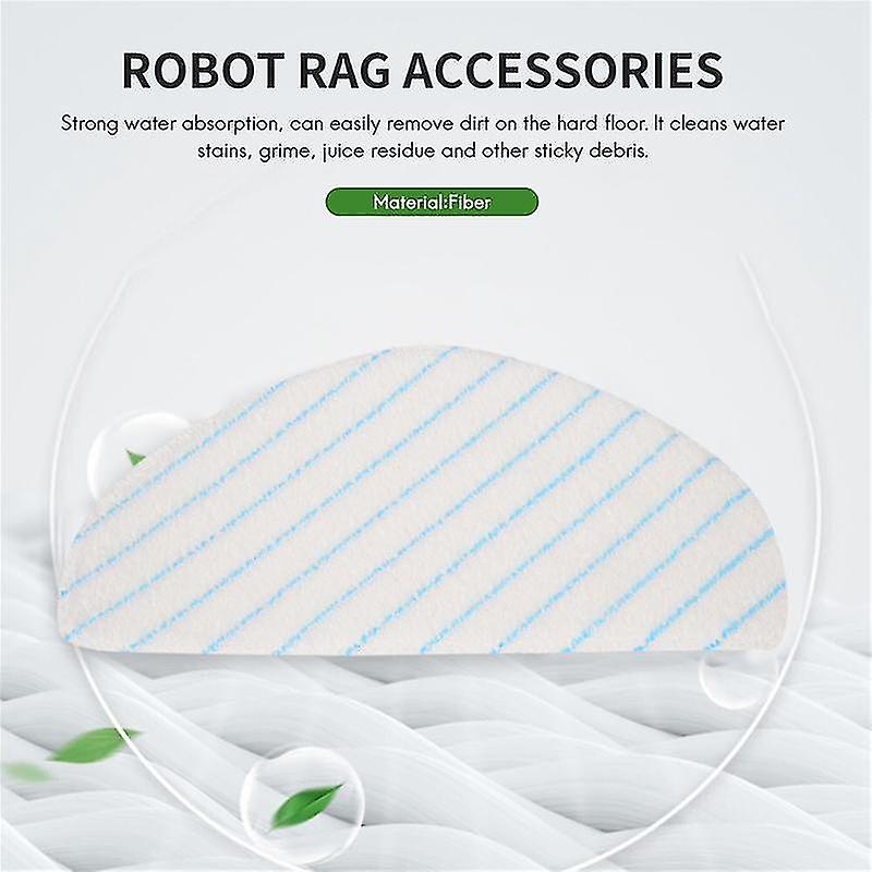 30 Pcs Replacement Mopping Pads For Deebot Ozmo T9 Series T8 Series T8 T8 Max N8 Robot Vacuum