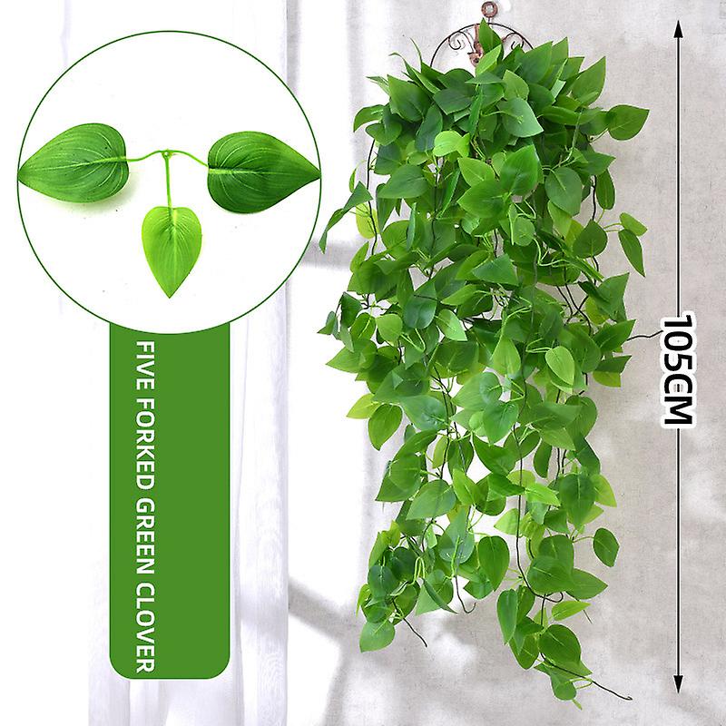 Hanging Artificial Rattan Simulation Plants Leaf Vine Personalized Wall Art Decor