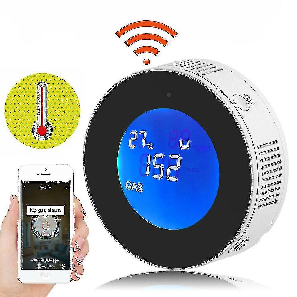 Wifi Natural Gas Leak Detector Detection Alarm Gas Detector Lcd Temperature Sensor For Smart Life NIUNIU