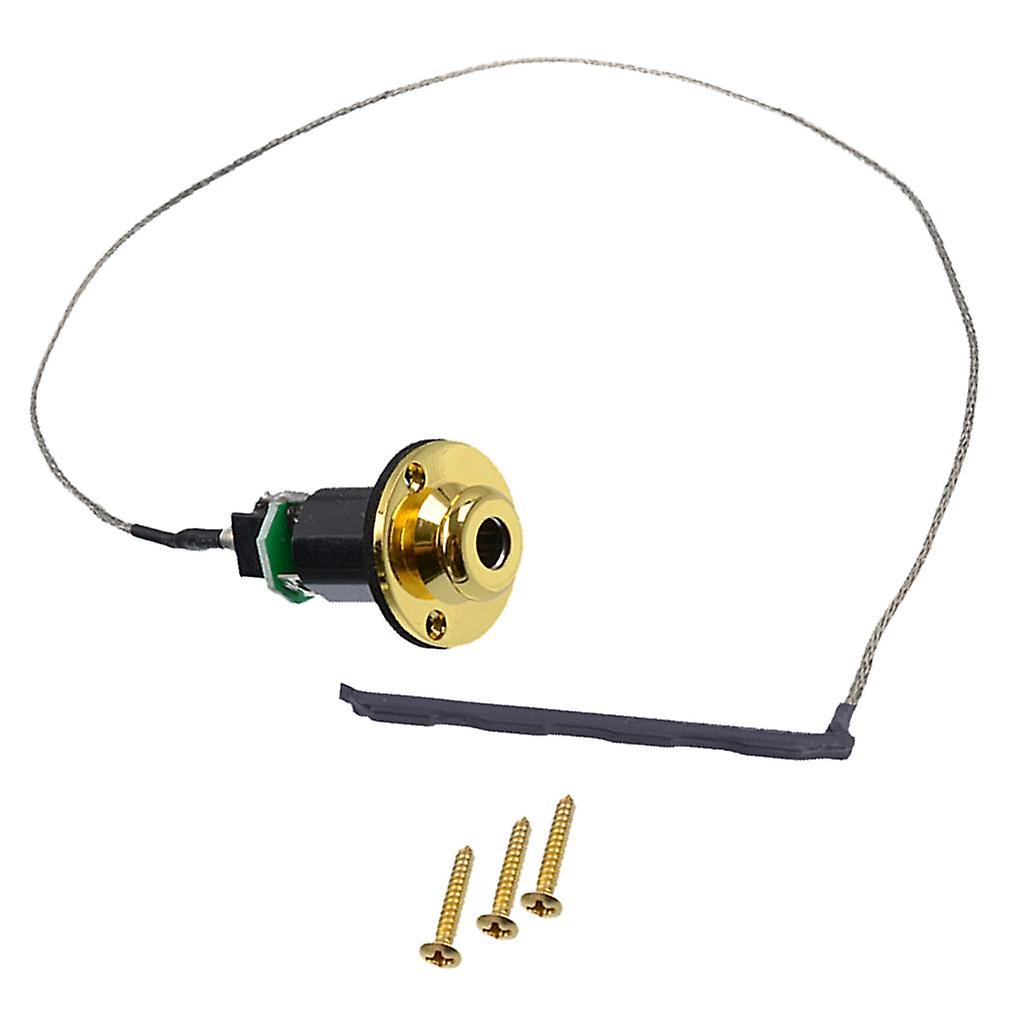 Durable Ukulele Endpin Piezo Pickup Gold