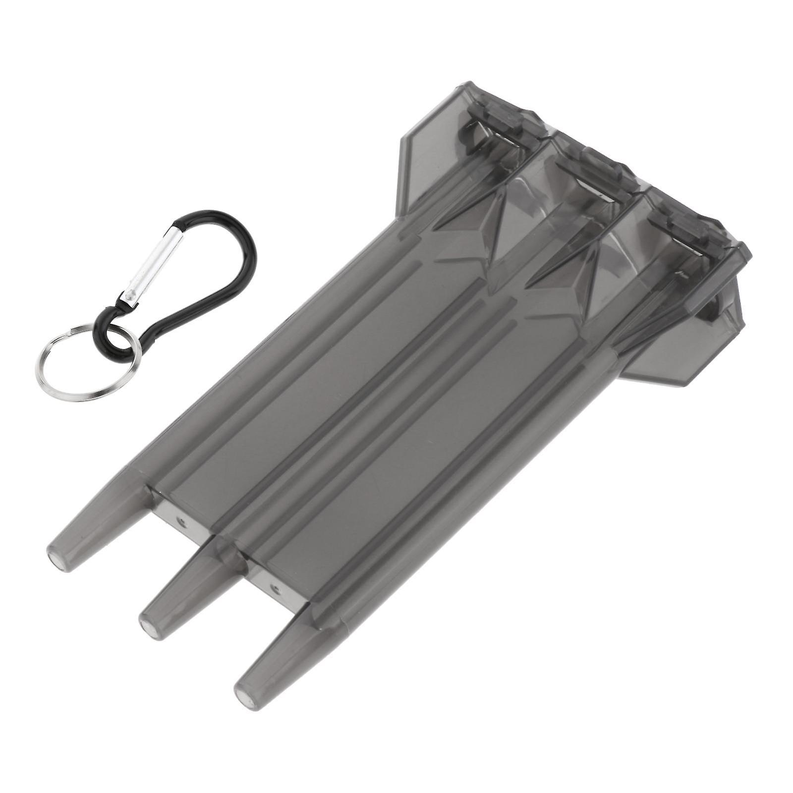 صندوق السهام أجزاء واضحة حامل ملحقات سهل الحمل للعبة اللياقة البدنية للمبتدئين أسود