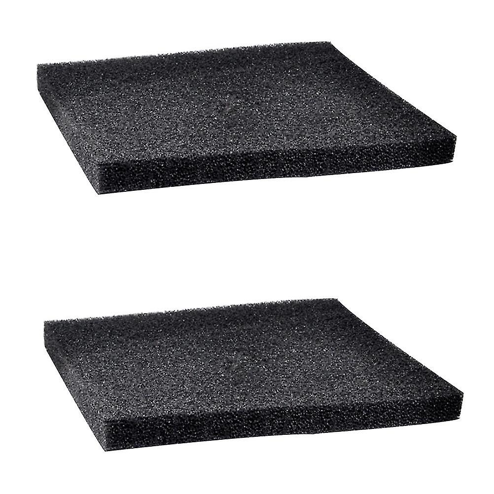 2pcs Épaissir Fish Tank Filter Sponge Filter Pad Matériau filtrant au charbon actif