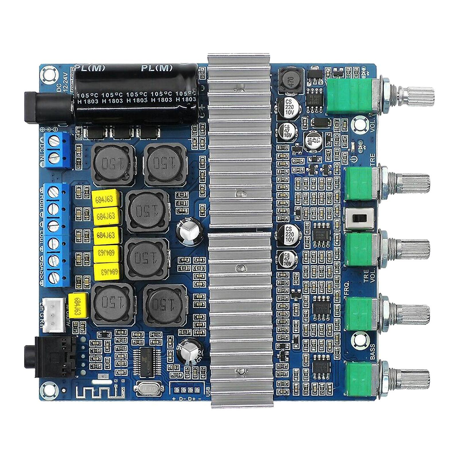 Bluetooth 5.0 TPA3116D2 Digital2.1 Audio Amplifier Board With Bluetooth