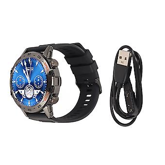 Smartwatch preto ao ar livre com alto-falante à prova d'água à prova de poeira LCD Bluetooth Relógio inteligente 360x360