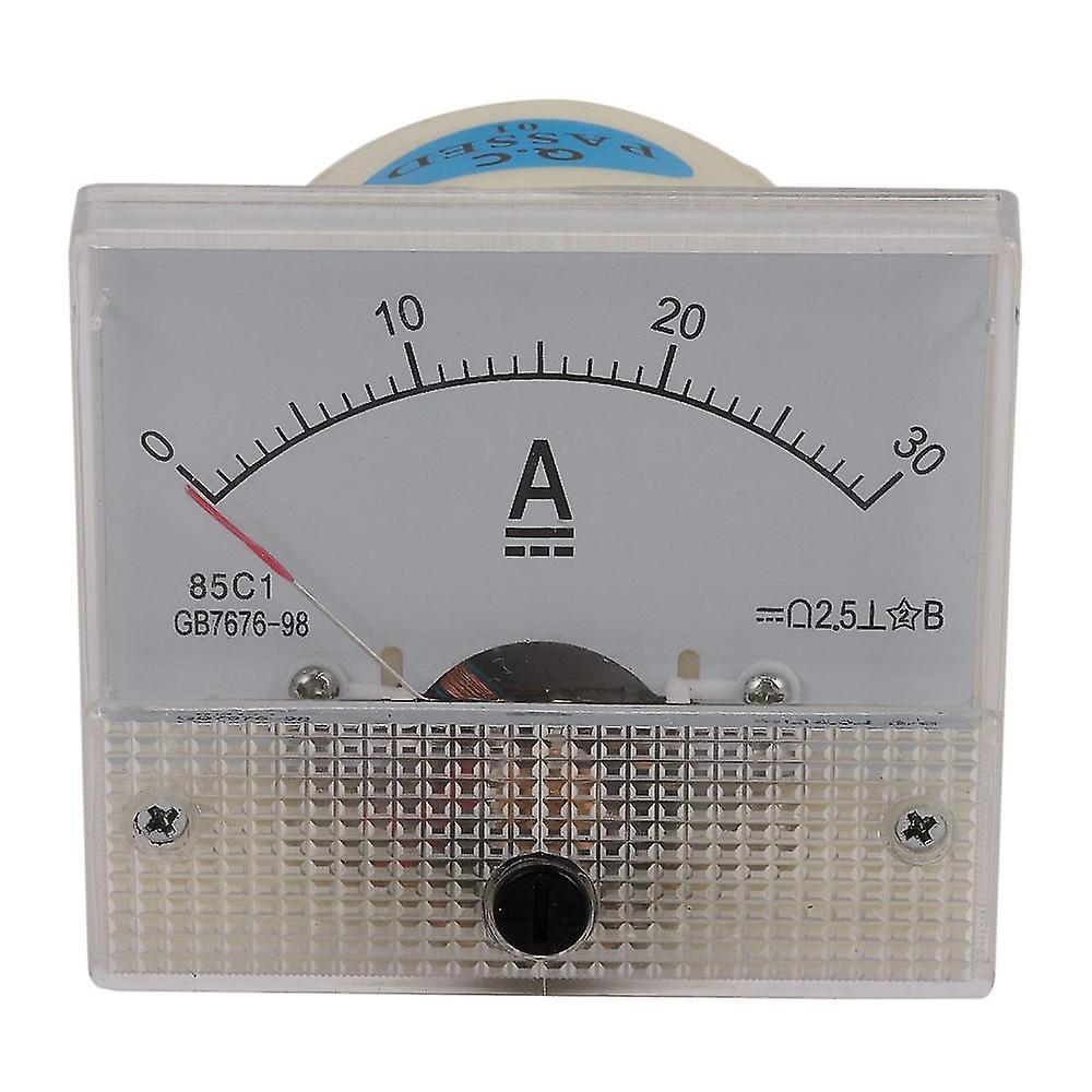 85c1-a Dc Analog Ampere Meter Panel Meter Gauge 30a Amp Gauge Current Mechanical Ammeters