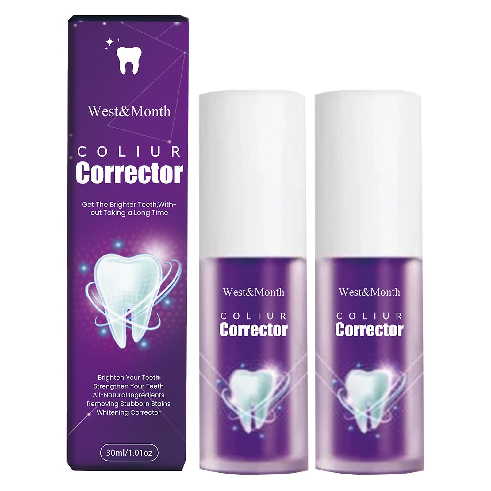 Purple Whitening Toothpaste Strengthen Teeth Cleaning Whitener Teeth Care Supplies