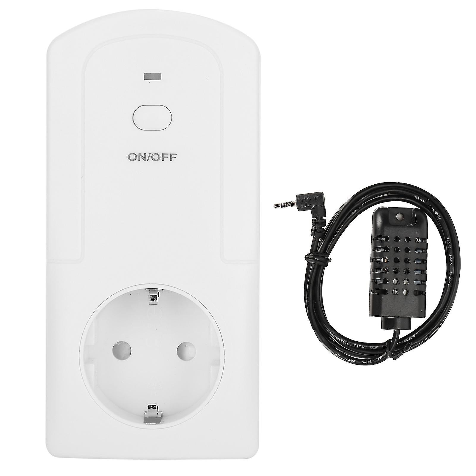 Ts5000 90-250v Intelligent Plug Socket Timing Temperature Humidity Control Switch Socket For Home Useeu Plug 50/60hz