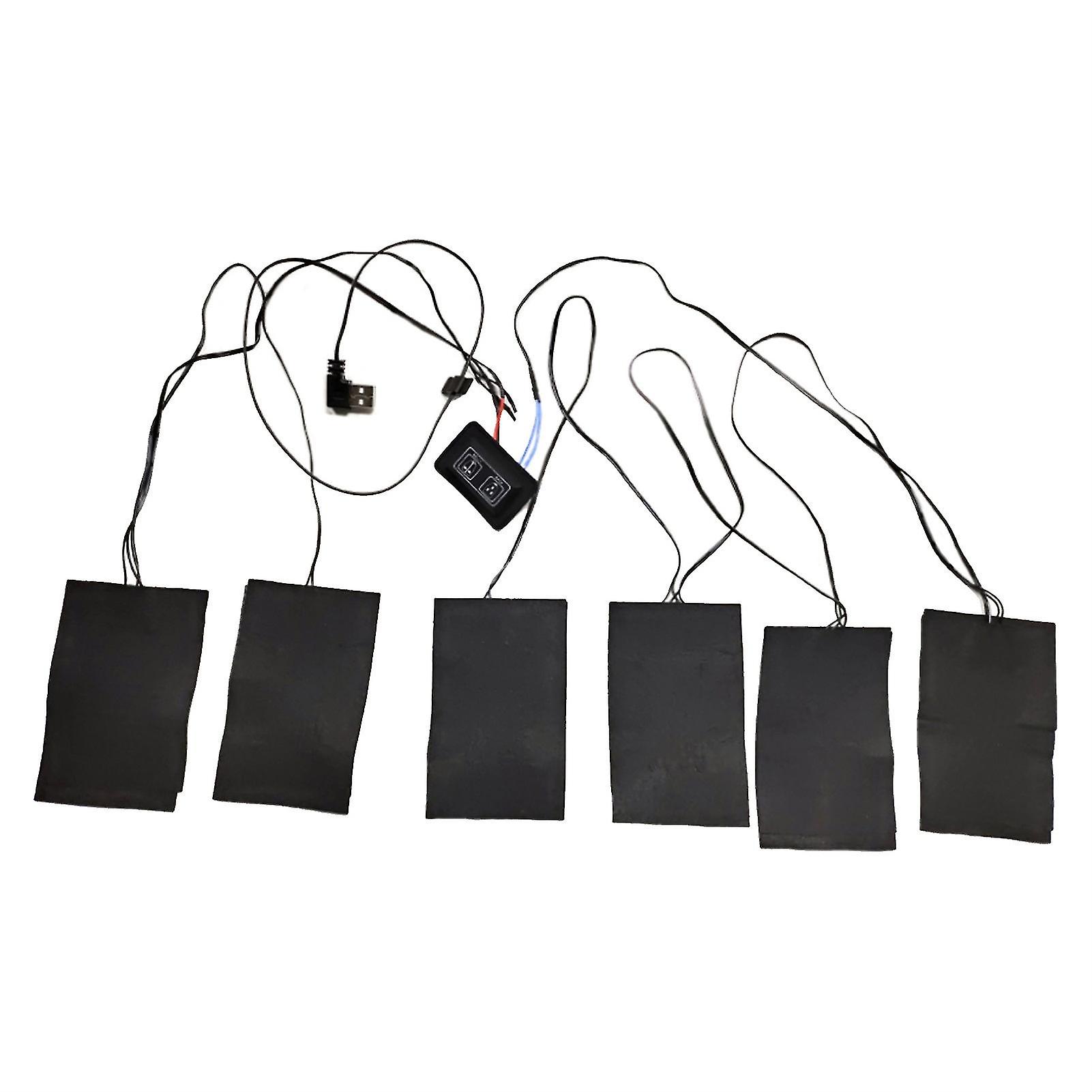 1 Set Warm Keeping Heating Pad Effective Fiber Practical Stable Function Clothes Heating Sheet For Winter