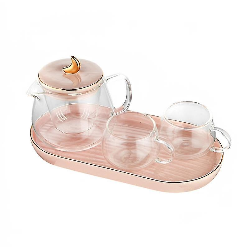 600Ml Transparent Glass Teapot Tea Pot 150ml Advanced Cup And Saucer Set Fruit Juice Water