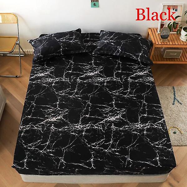Elastic Fitted Sheet Deep Pockets Printed Brushed Microfiber Mattress Covers Set