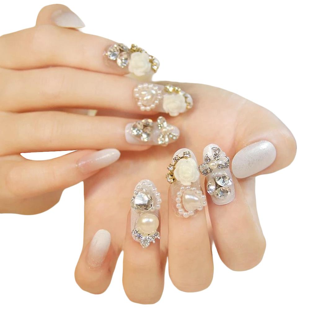 False Nail Salon Set Semi-transparent Long Lasting Nail Safe Material