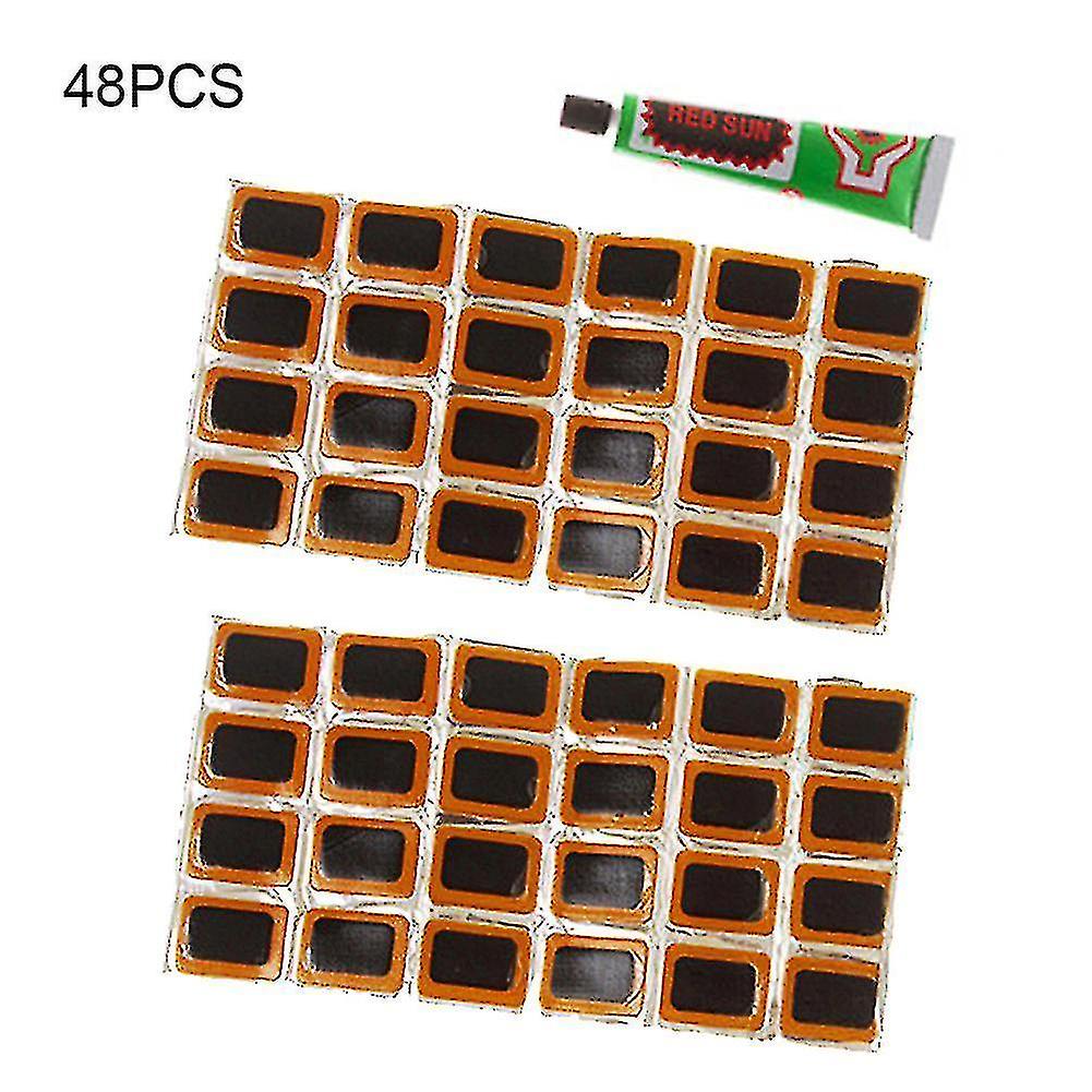 Blue Square Cycling Bicycle Bike Repair Tube Patch With Glue