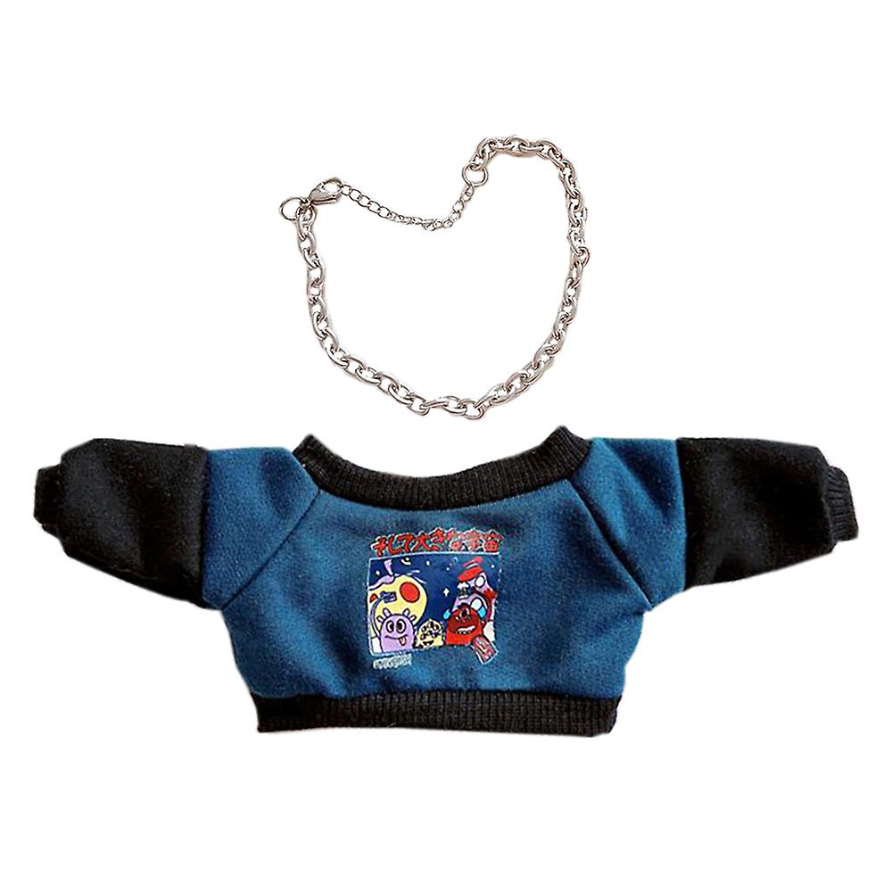 20cm Plush Doll Clothes Loose Long Sleeve Sweatshirt Accessories