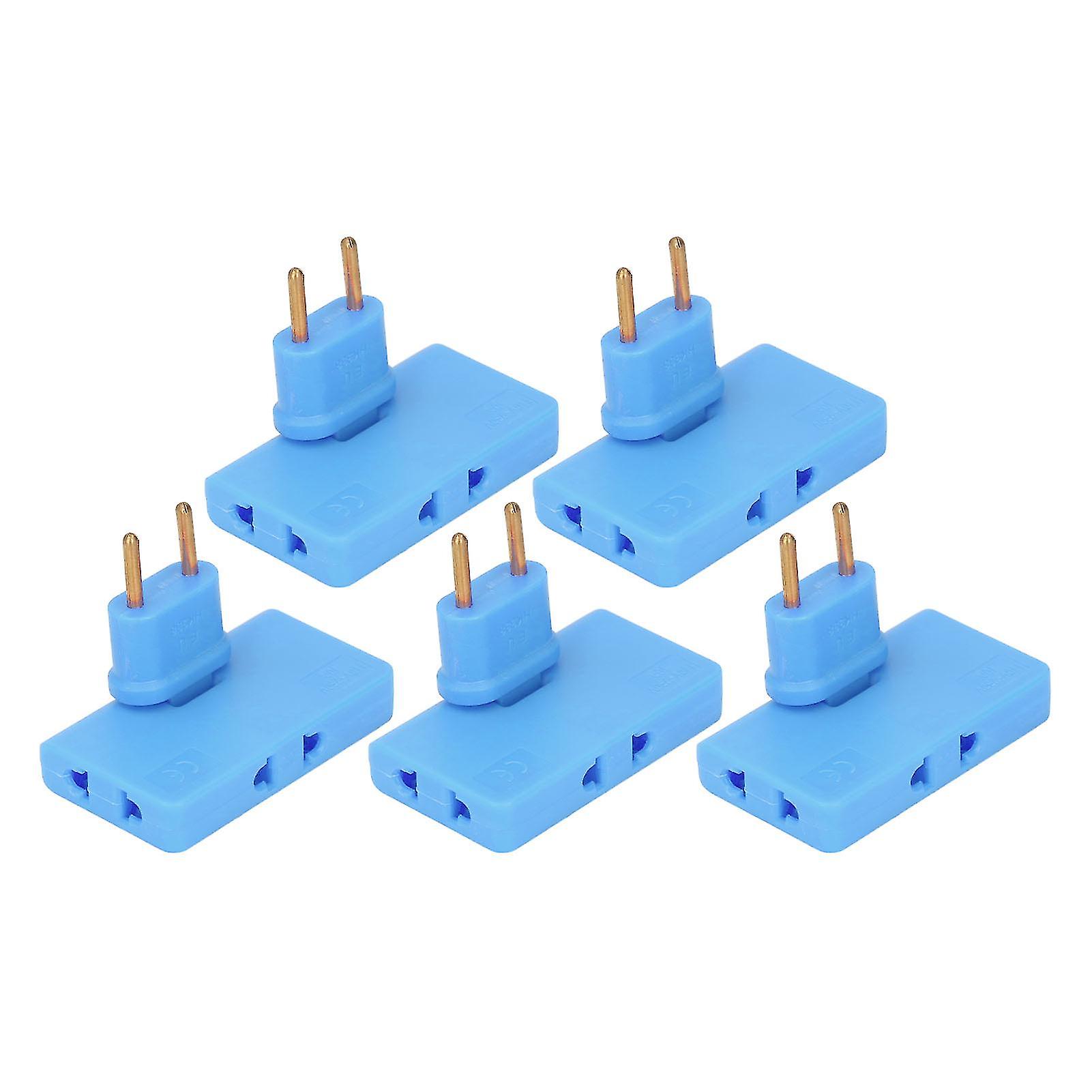 5Pcs  Socket Converter Cordless 180 Degree Extension 1 to 3  Adapter