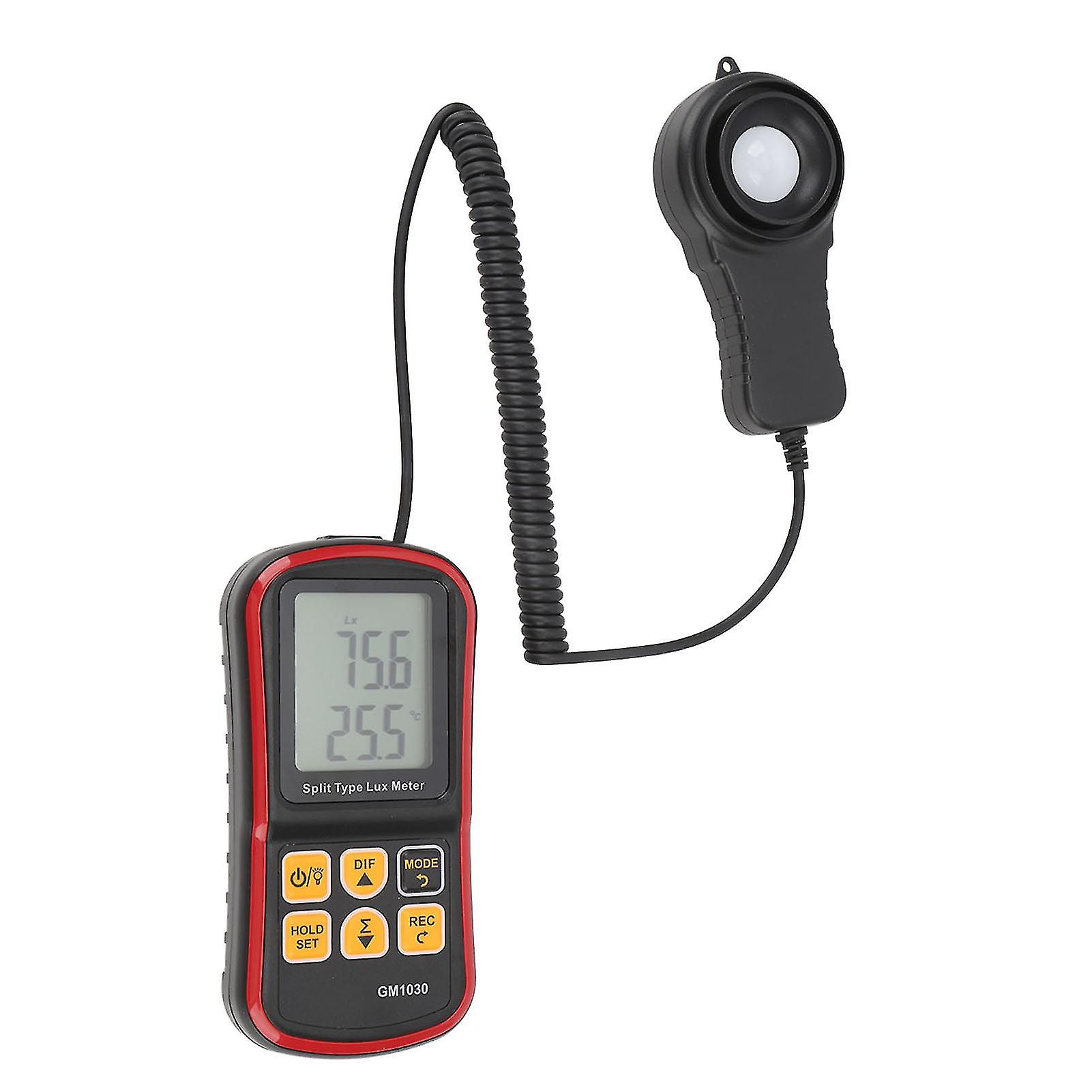 Handheld Light Meter Digital Illuminance Meter Digital Luxmeter High Accuracy Luminometer Photometer with Bluetooth APP Software Computer Software Da