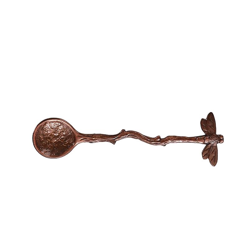 Coffee Spoon Heat Resistance Long Handle Comfortable Grip Rust-proof Non-slip Dragonfly Retro Style
