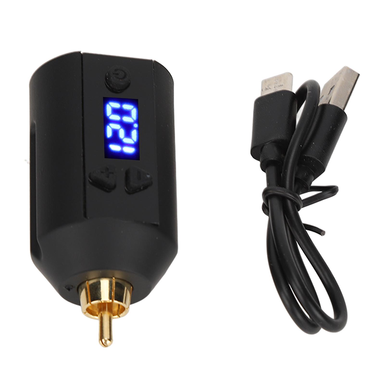 Alimentation de tatouage 3?12V Charge USB Sans fil 1500mAh RCA Interface Stylo de tatouage Type 1