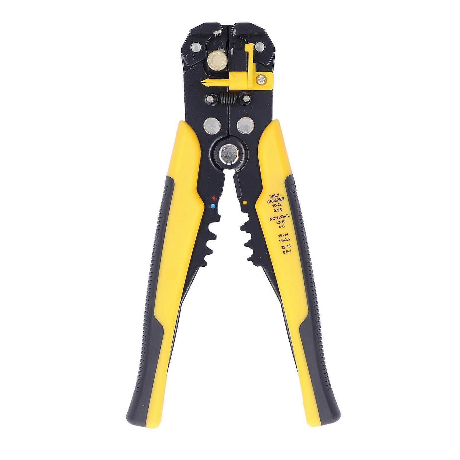 Automatic Wire Stripper Multifunctional Stripping Pliers for Electrician Yellow Black Handle
