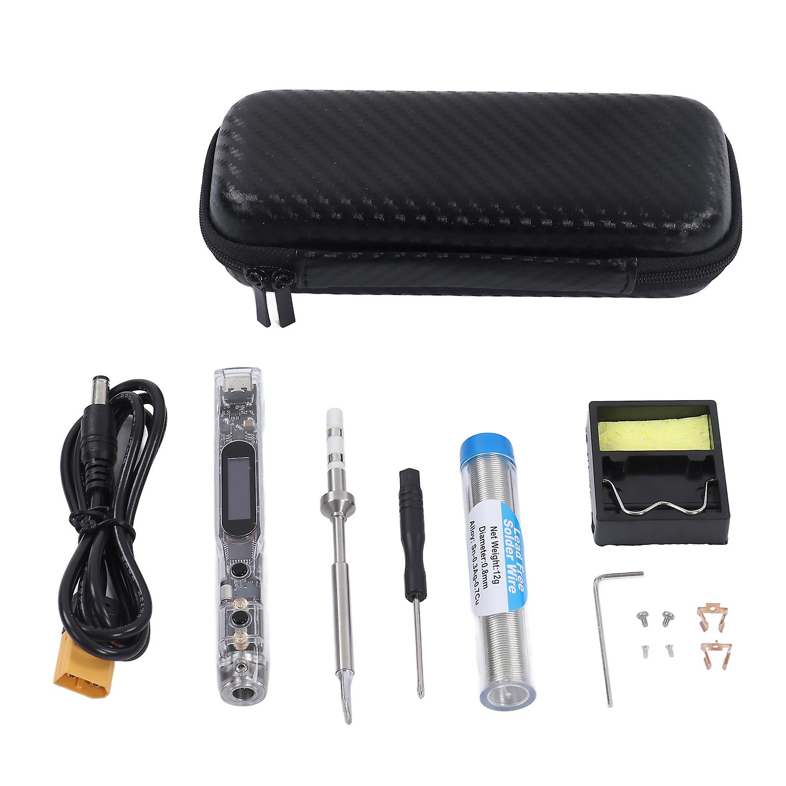 Digital Electric Soldering Iron PC Portable Soldering Iron Station Kit with Temperature Compensation