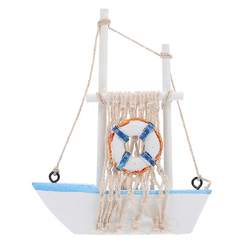 1pcs Wooden Boat Craft