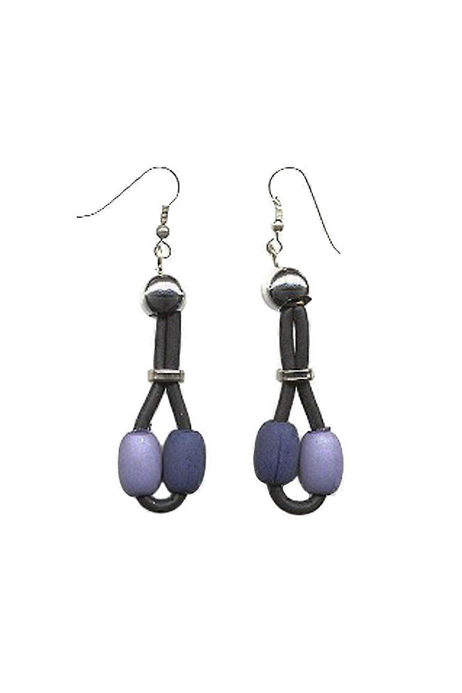Hook Earrings Rubber Blue - Gl05488