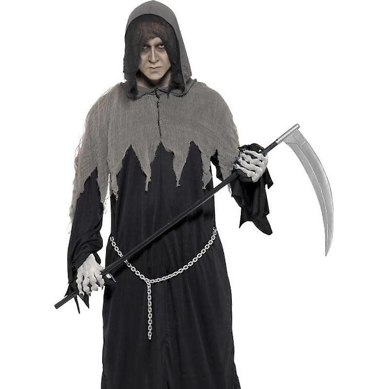 Grim Reaper Kåbe Kostume Voksen Sort 32198l