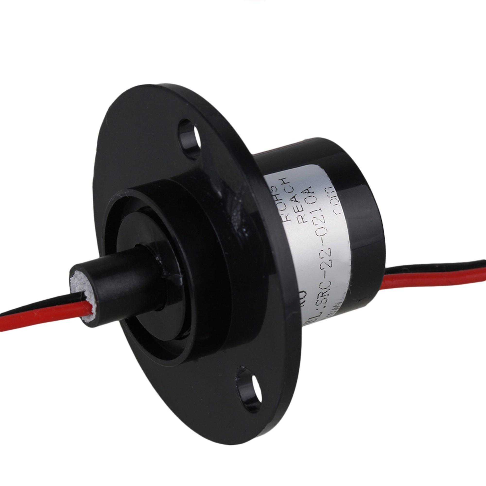 10Pieces 2 Wire 10A Black Metal 240VCapsule Slip Ring fit Wind Power Generator