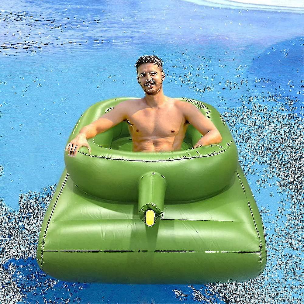 Inflatable Water Tank Pool Pontoon With Water Cannon Spray Gun Toy Pool Raft Children Adult Summer Pool Party